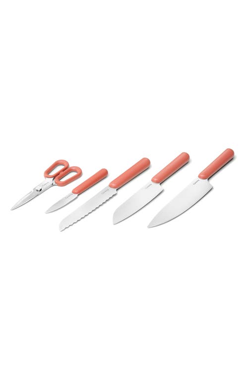 Caraway 5-piece Knife Set In Perracotta