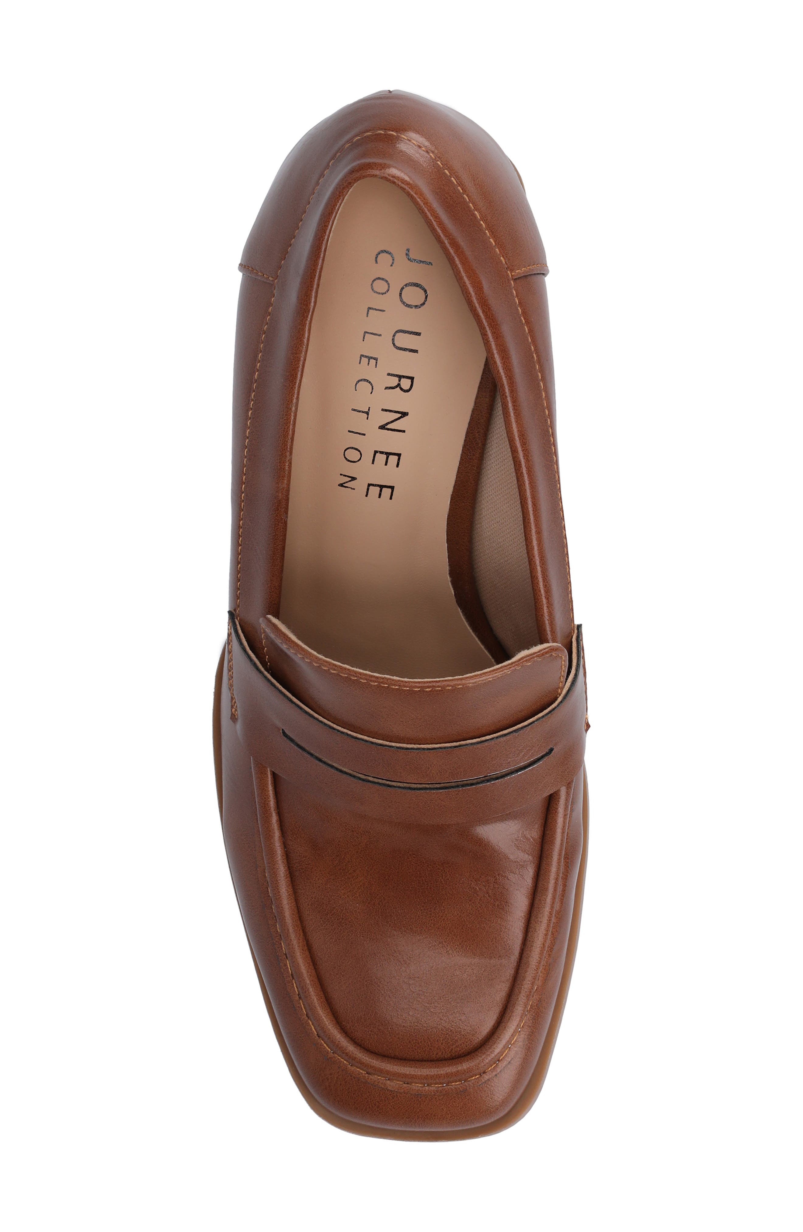 Malleah Loafer Pump, Alternate, color, BROWN