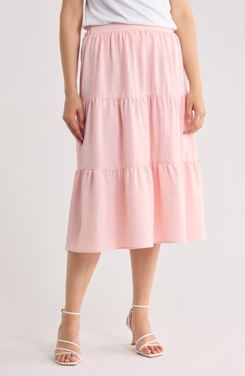 Tiered Midi Skirt