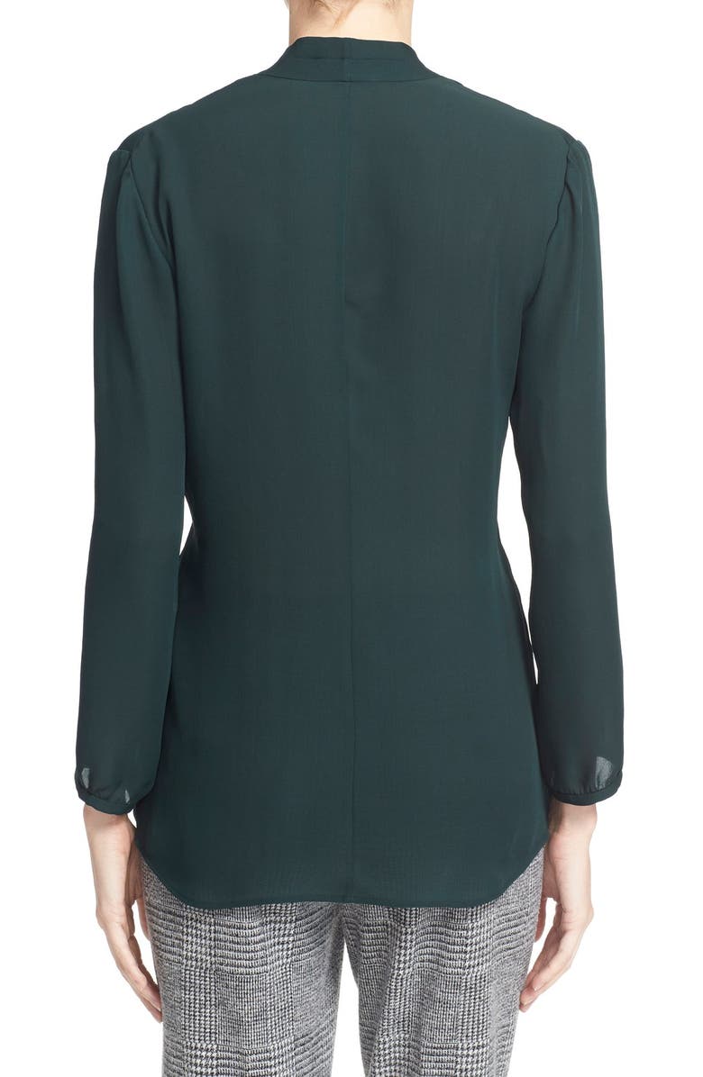 Theory 'Helona' V-Neck Silk Blouse, Alternate, color, 