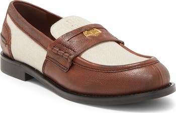 Miu Miu Mixed Media Penny Loafer (Women) | Nordstrom