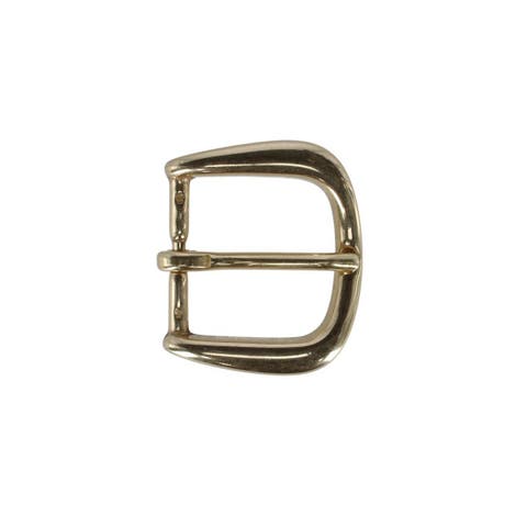 30mm Solid Brass Rounded Minimalist Harness Belt Buckle