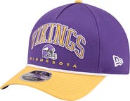 New Era Men's New Era  Purple Minnesota Vikings  Arch COOLERA 9FORTY A-Frame M-Crown Adjustable Hat