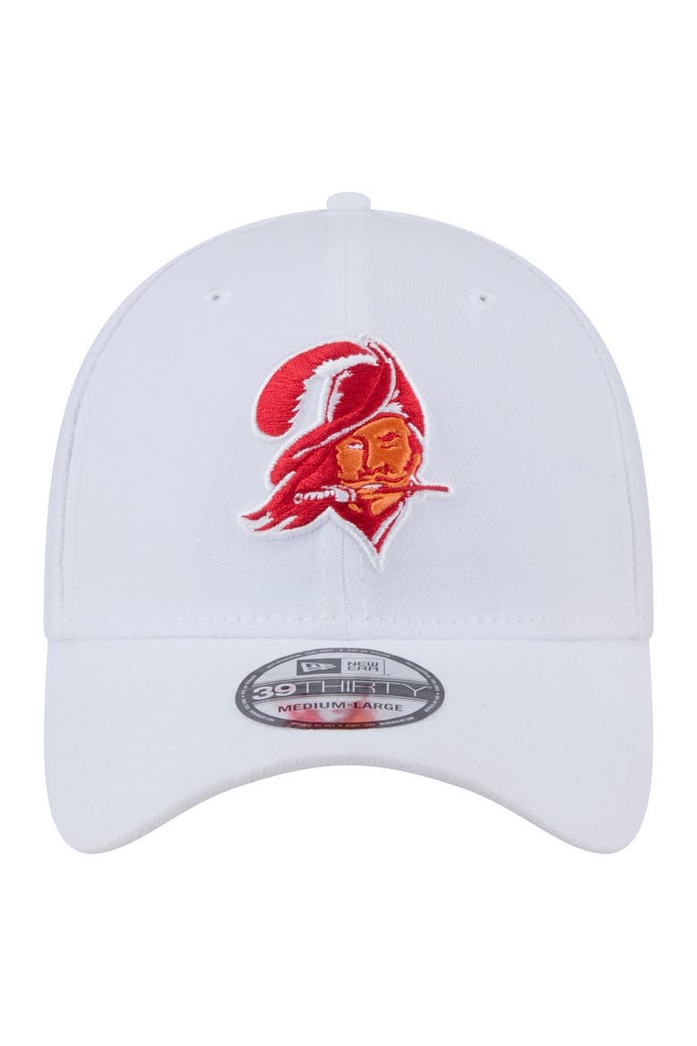 Men's New Era White Tampa Bay Buccaneers Throwback 39THIRTY Flex Hat, Alternate, color, White