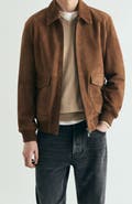 Scalpers Suede Bomber Jacket
