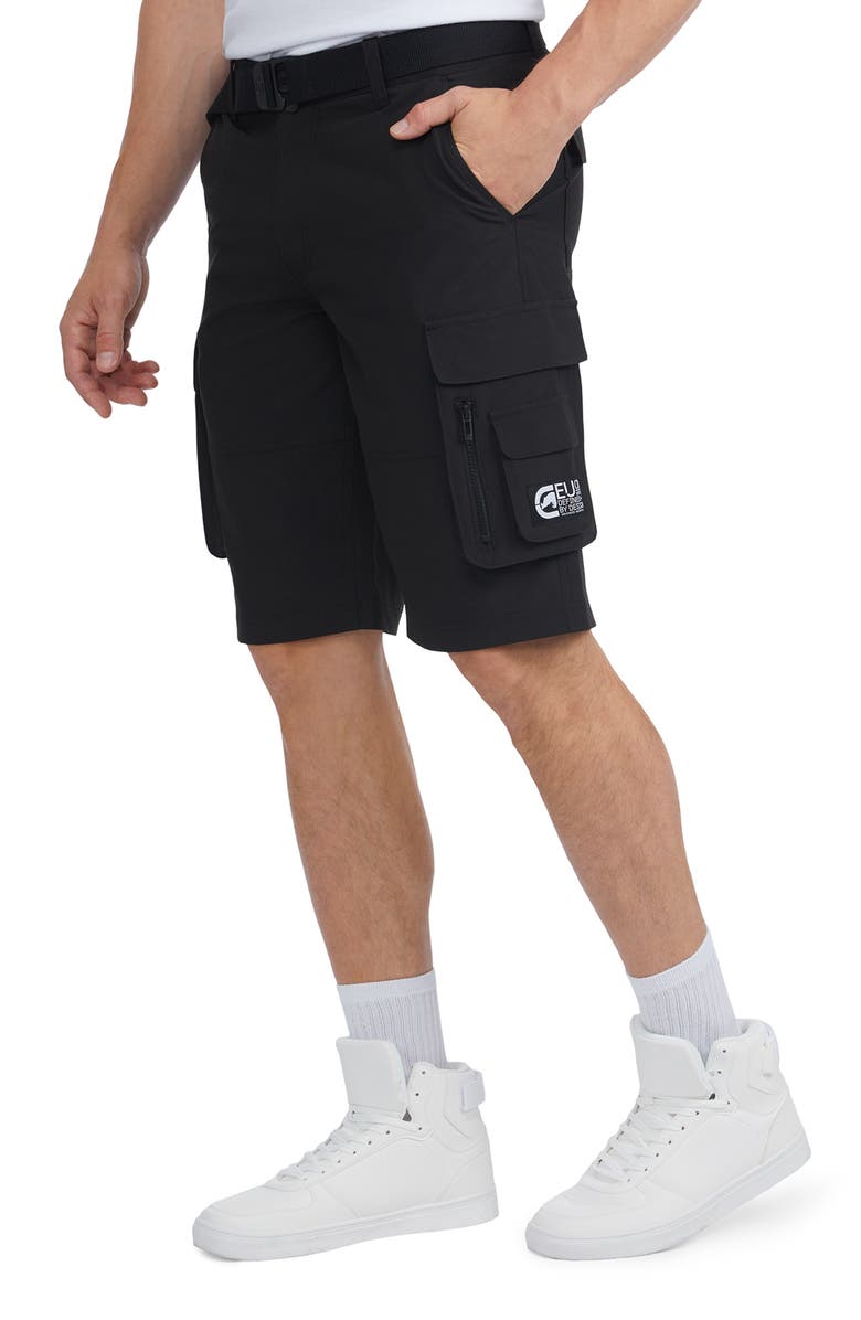 Ecko Unltd. Fill Em' Up Cargo Short, Alternate, color, Black