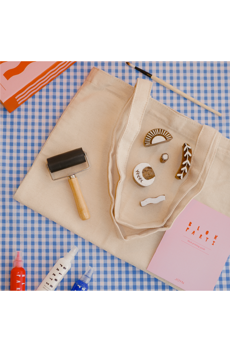 JOYN Block Printing Kit - Cosmic Print Tote Bag, Alternate, color, Cosmic Print