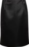TOTEME Duchesse Satin Pencil Skirt