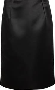 TOTEME Duchesse Satin Pencil Skirt
