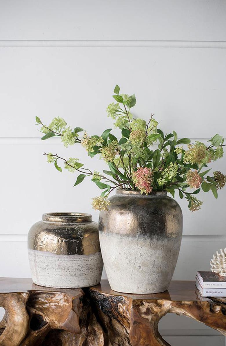 A & B Home 11-Inch Candia Vase, Alternate, color, Sienna Brown