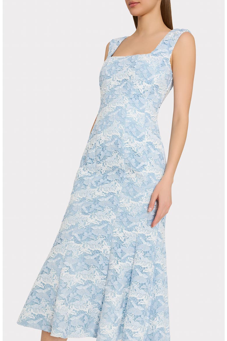 Meg Butterfly Lace Mermaid Dress, Alternate, color, WHITE/ BLUE