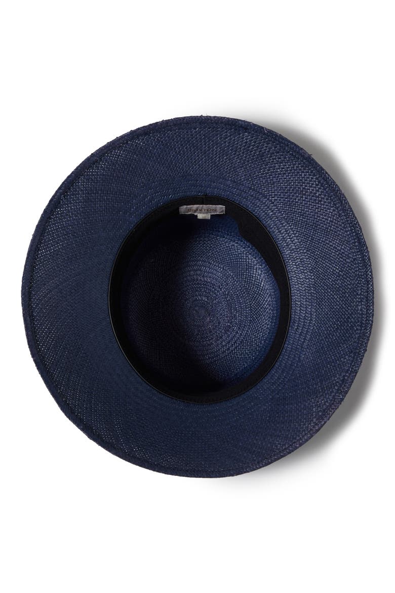 Lopez Panama Straw Bucket Hat, Alternate, color, NAVY