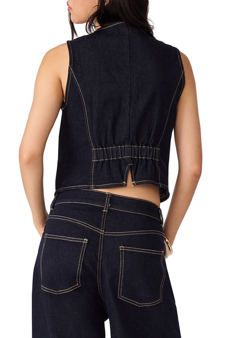 Fontana Denim Vest, Alternate, color, INDIGO HAZE
