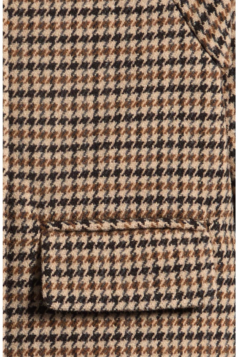 Kids' Houndstooth Coat, Main, color, BROWN