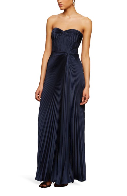 AMUR Joyceann sweetheart gown in Deep Indigo at Nordstrom, Size 6