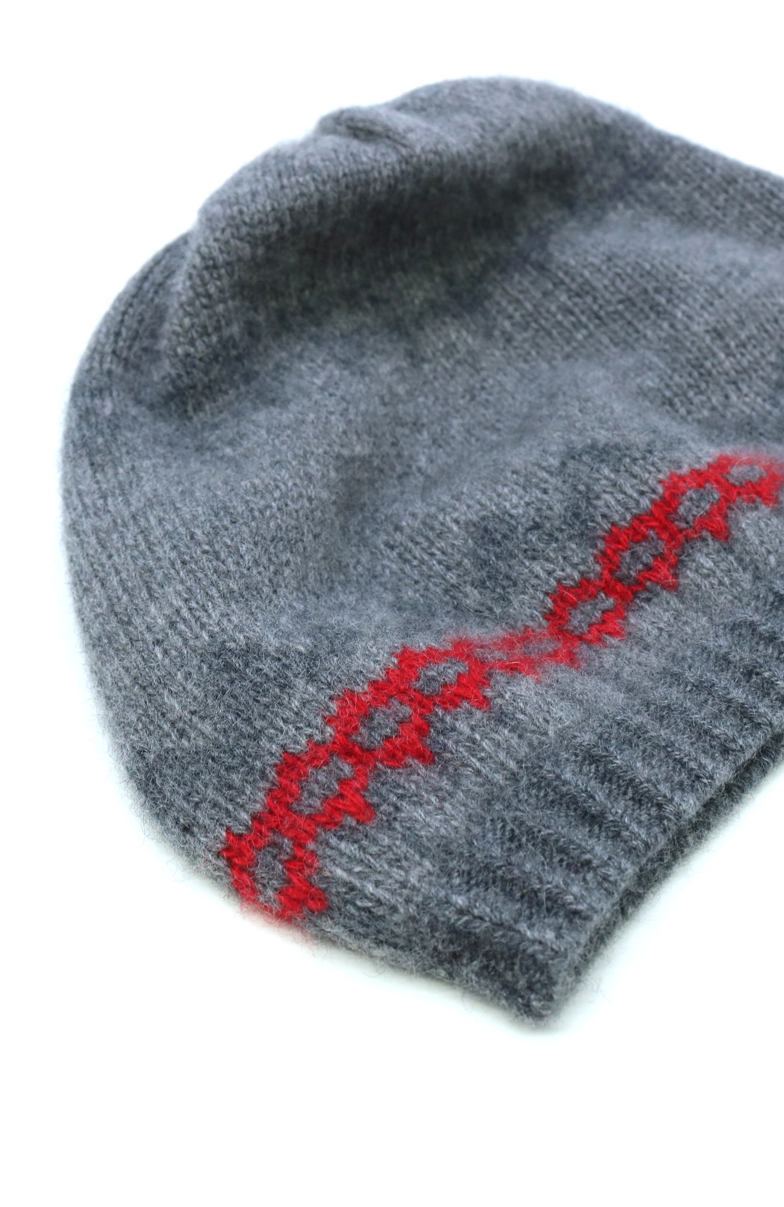 Portolano Cashmere slouchy hat in geometrical design (Women) | Nordstrom