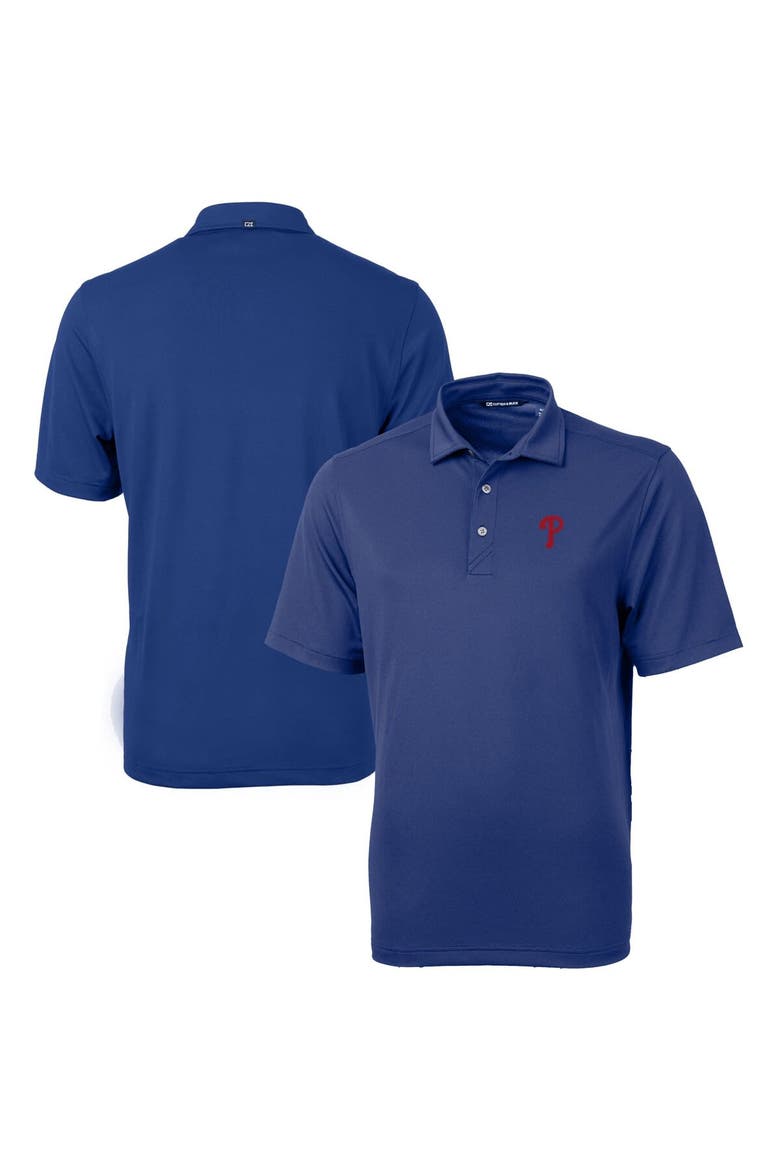 Men's Cutter & Buck  Royal Philadelphia Phillies Virtue Eco Pique Recycled Polo, Main, color, Royal