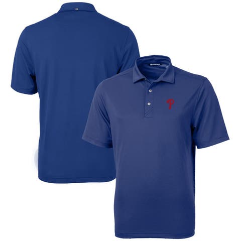 Men's Cutter & Buck  Royal Philadelphia Phillies Virtue Eco Pique Recycled Polo