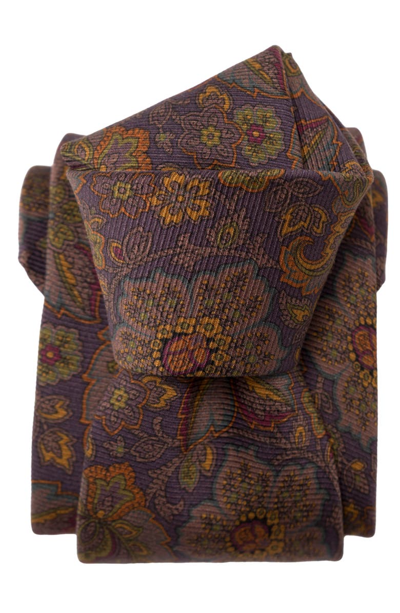 Elizabetta Trevi - Printed Silk Tie for Men, Alternate, color,