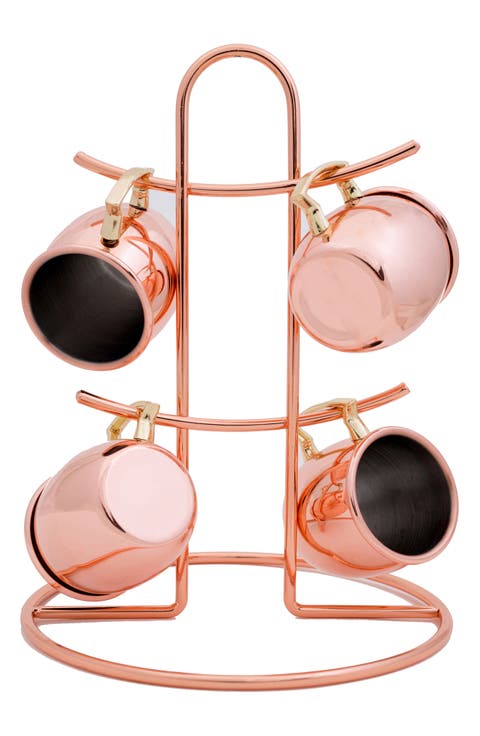 Moscow Mule Shot Glasses with Stand Set