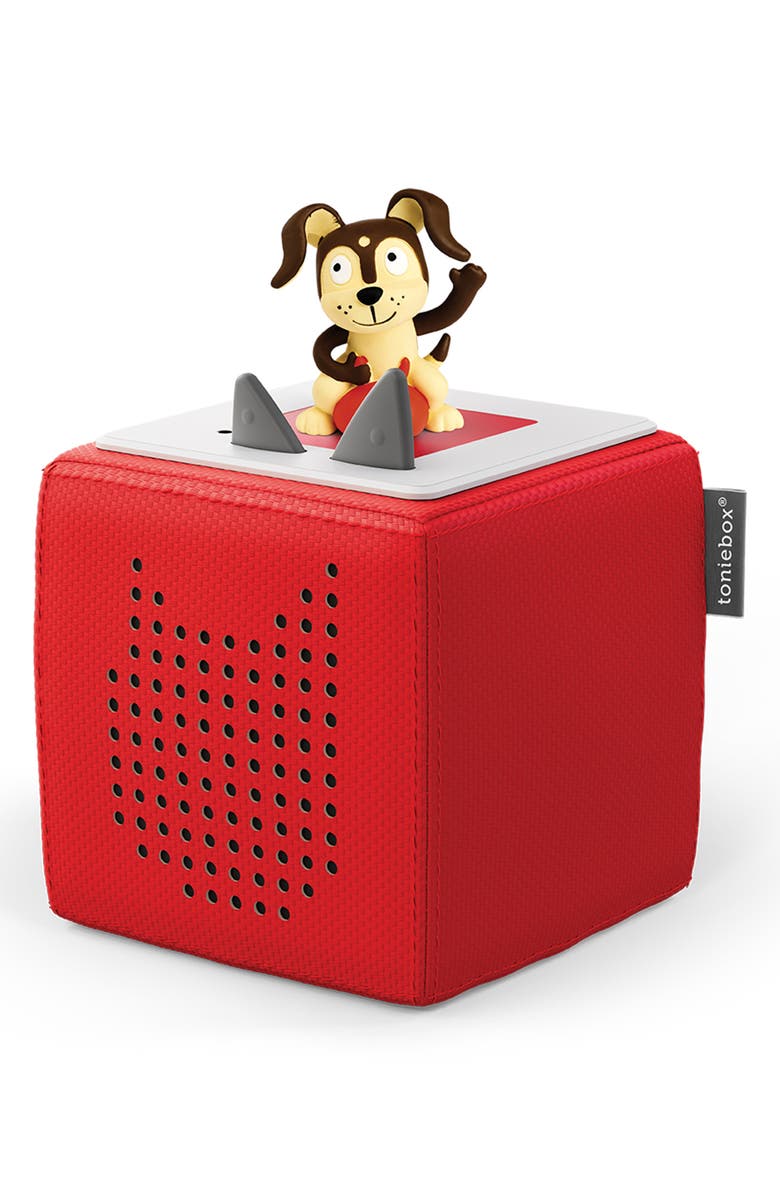 tonies Red Toniebox Playtime Puppy Starter Set & Pixar<sup>®</sup> Cars 2-Pack McQueen & Mater Audio Character Bundle, Alternate, color, Multicolor