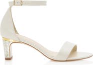 Freya Rose Chloe Ankle Strap Pearl Heel Sandal