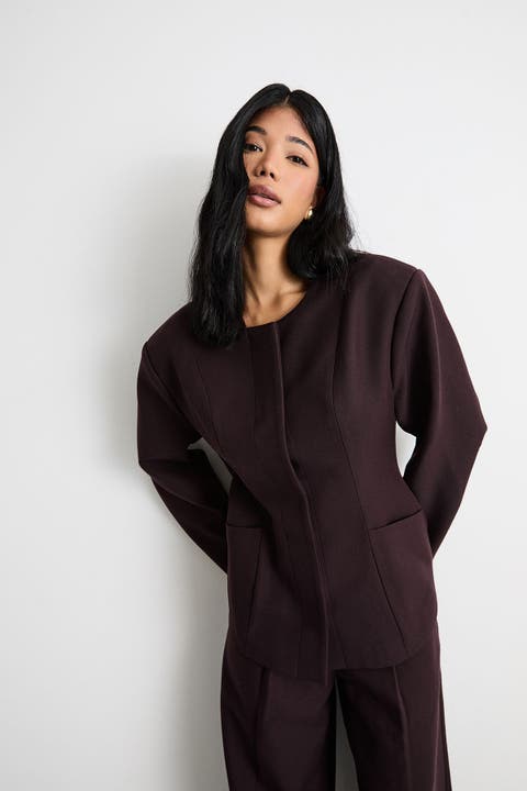 Premium Tailored Moulded Waist Blazer