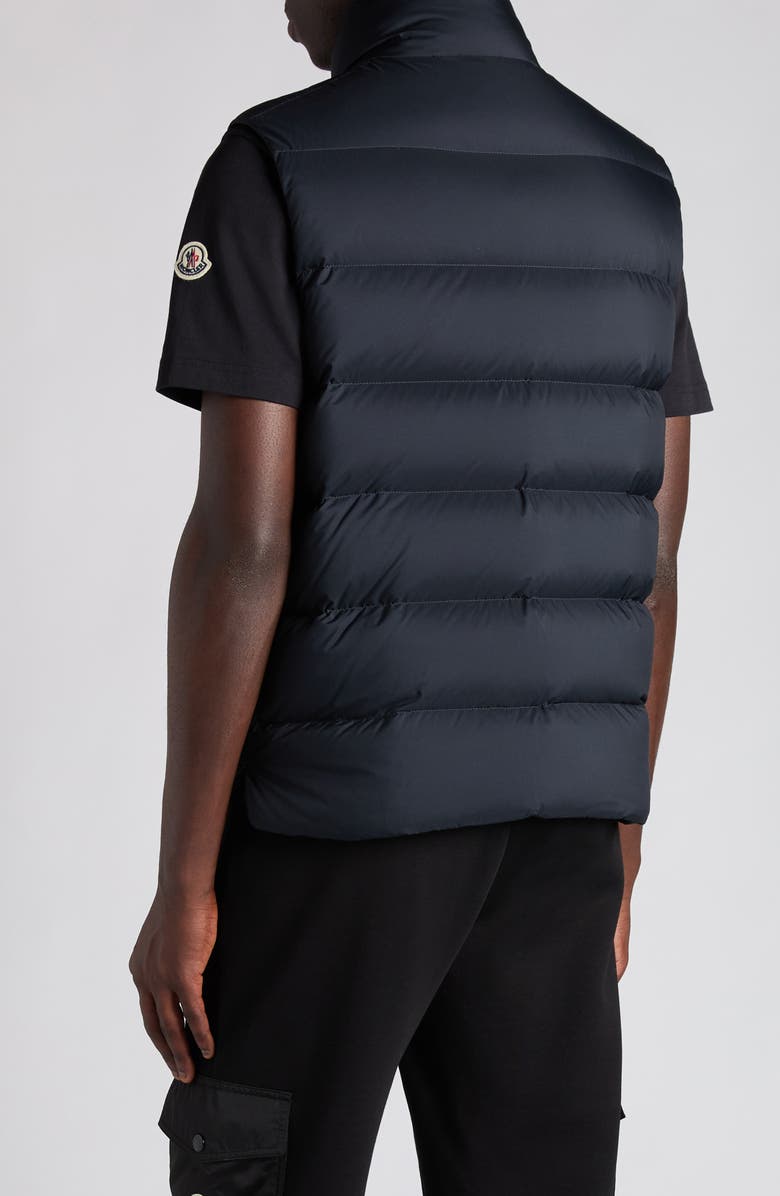Moncler Tibb Water Repellent Down Puffer Vest, Alternate, color, Black