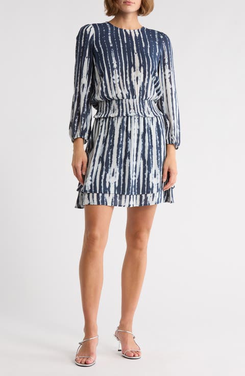 Inez Long Sleeve Fit & Flare Dress