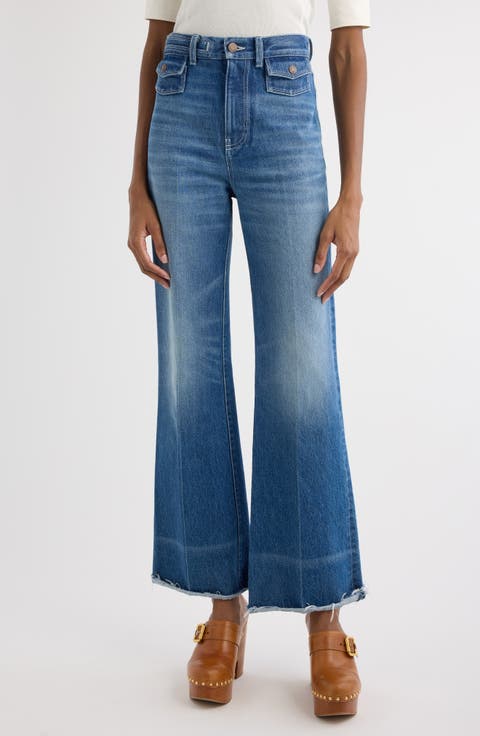 【関税&送料込】Chloe Jeans Ampio In Cotone Chloé High-Rise Slim Crop Jeans | Saks Fifth Avenue