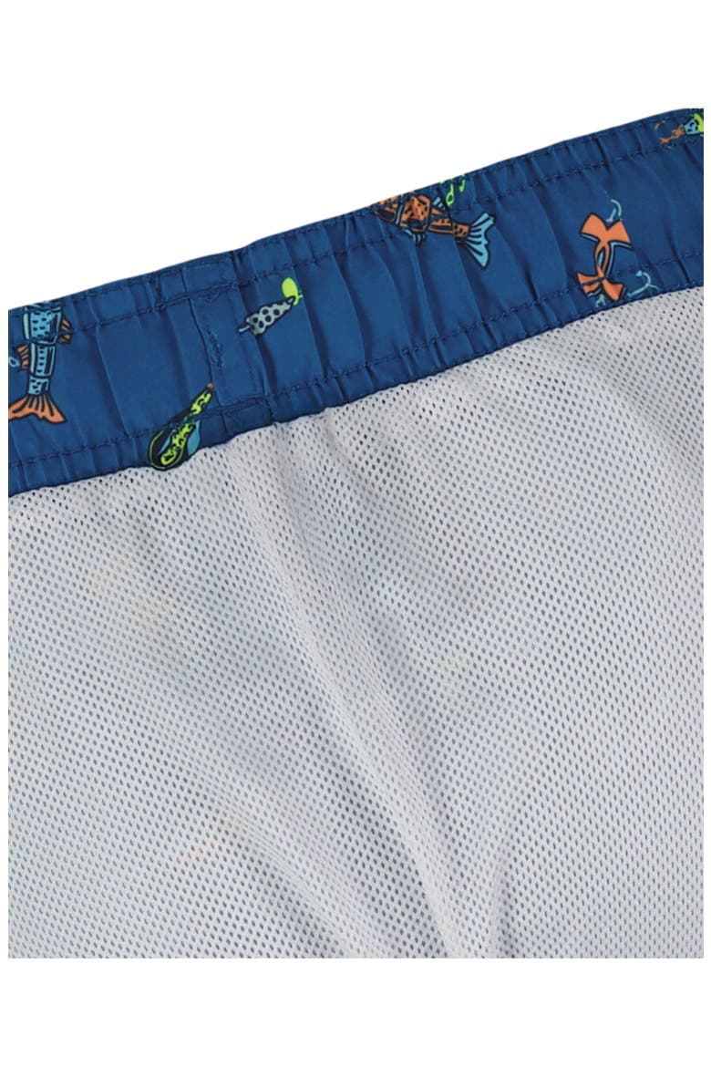 Kids' Lure Ditsy Volley Swim Trunks, Alternate, color, VARSITY BLUE