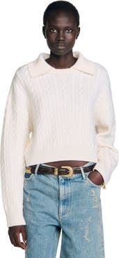 SANDRO Sailor-neck sweater