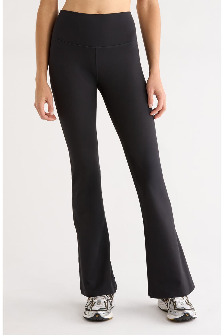 Live In Flare Leggings, Main, color, BLACK