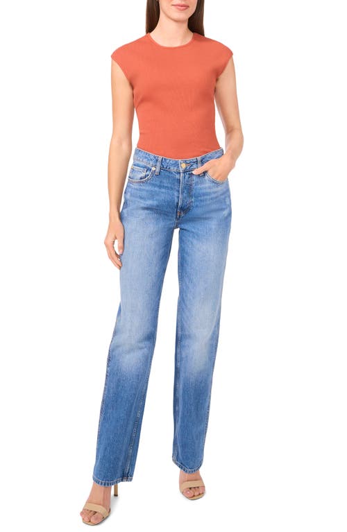 Halogenr Halogen(r) Extended Shoulder Sleeveless Top In Baked Clay