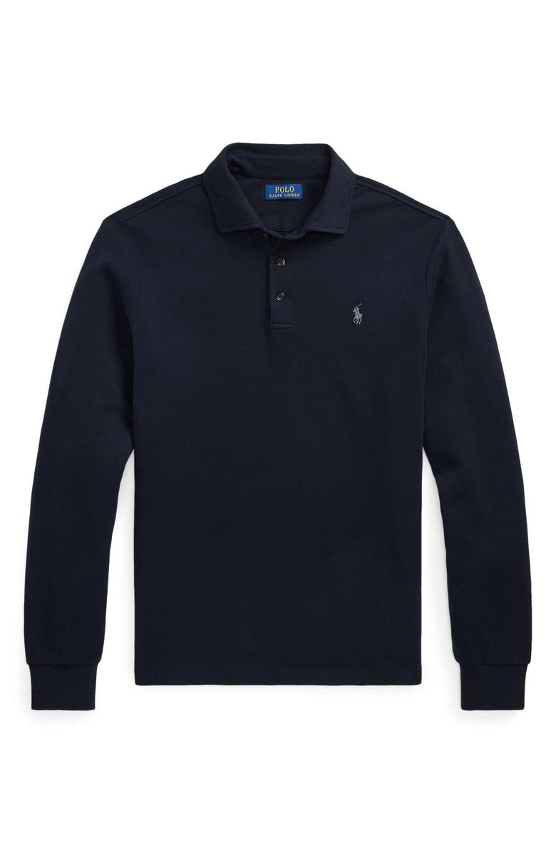 Polo Ralph Lauren Luxury Jersey Long Sleeve Polo, Alternate, color, 