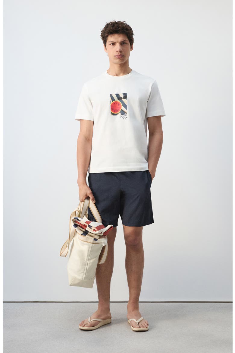 Watermelon Cotton Graphic T-Shirt, Alternate, color, WHITE