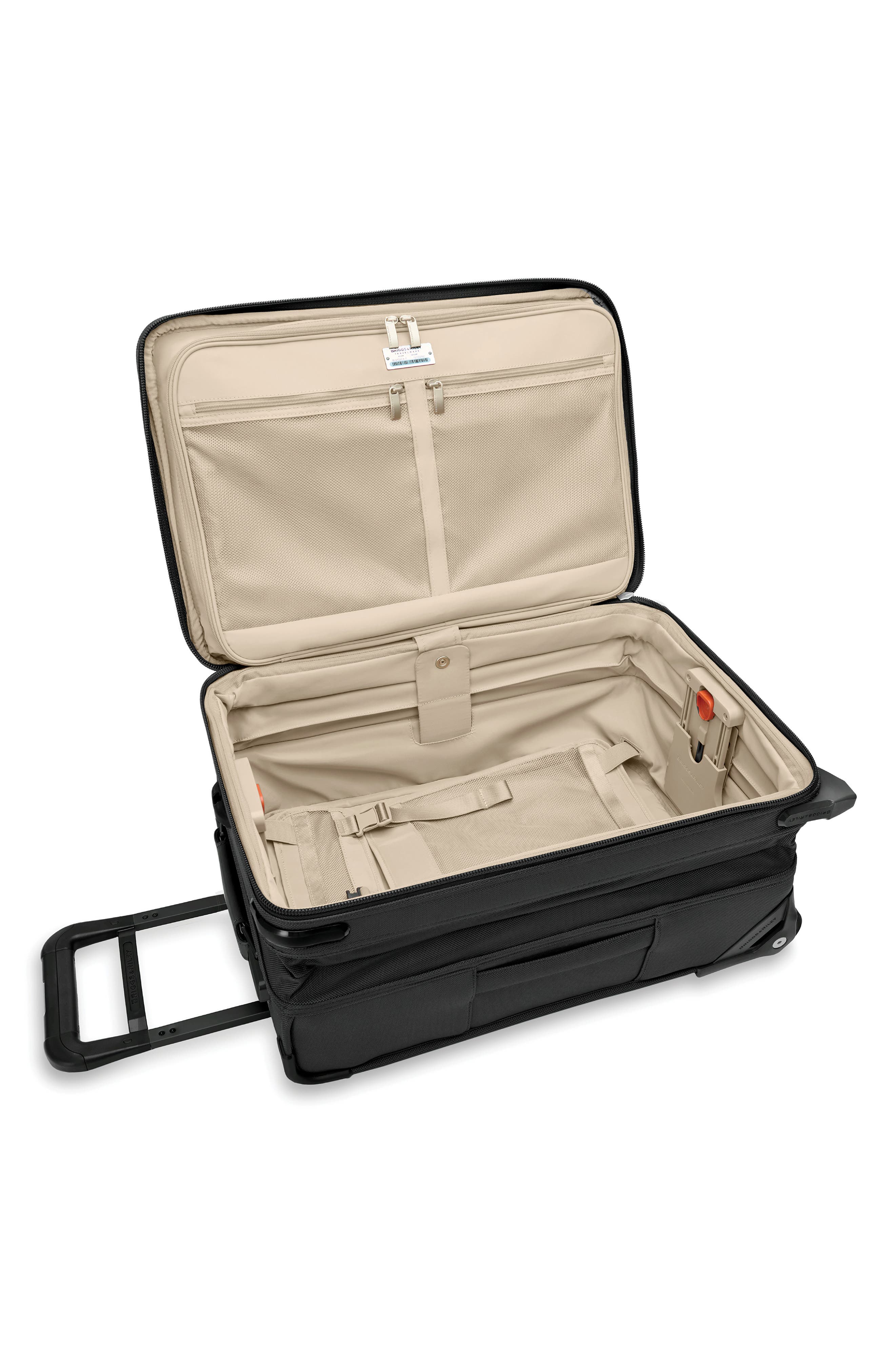 Briggs & Riley Baseline Essential 22-Inch Expandable 2-Wheel Carry-On Bag, Alternate, color, Black
