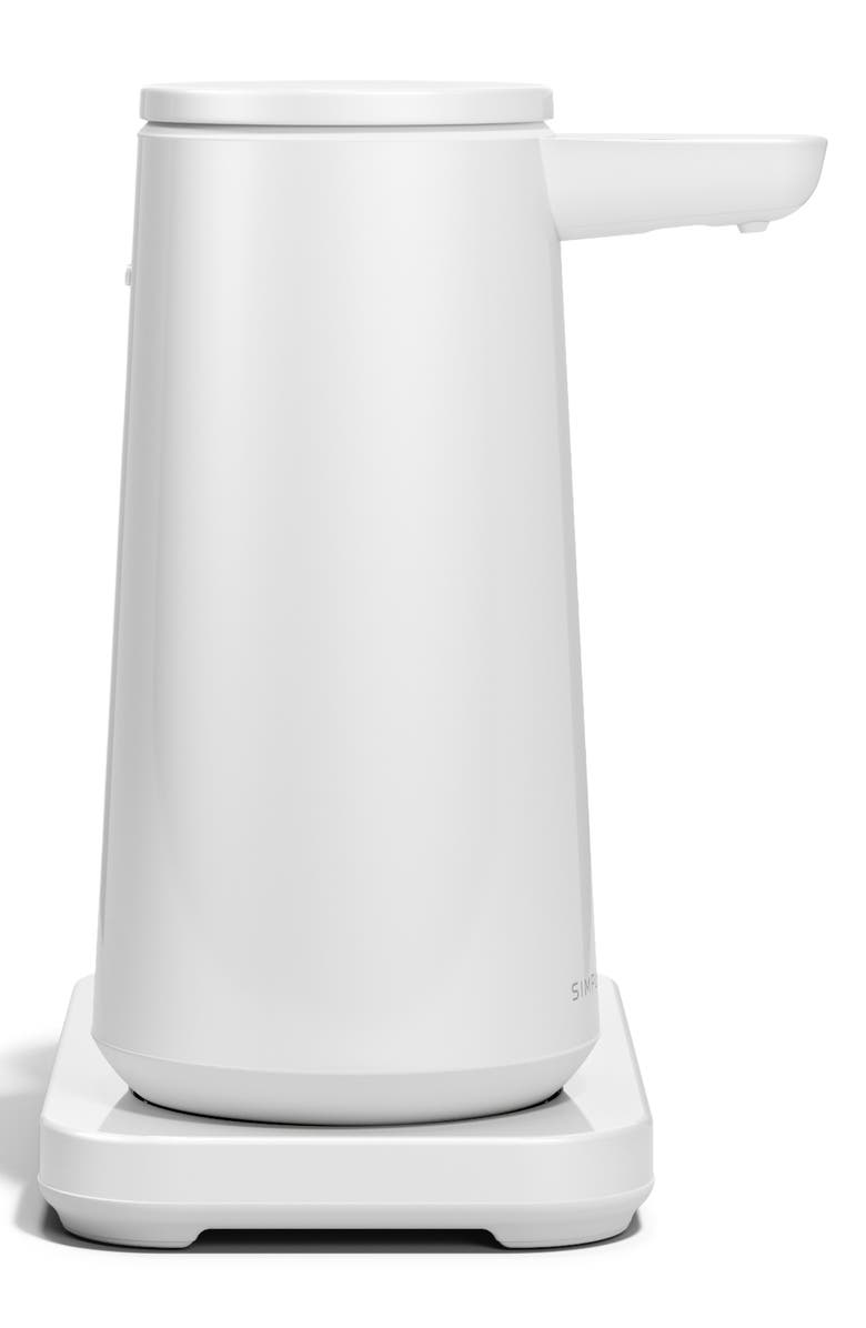 simplehuman Rechargeable Sensor Pump Foam Soap Dispenser with Caddy Cup, Alternate, color, 