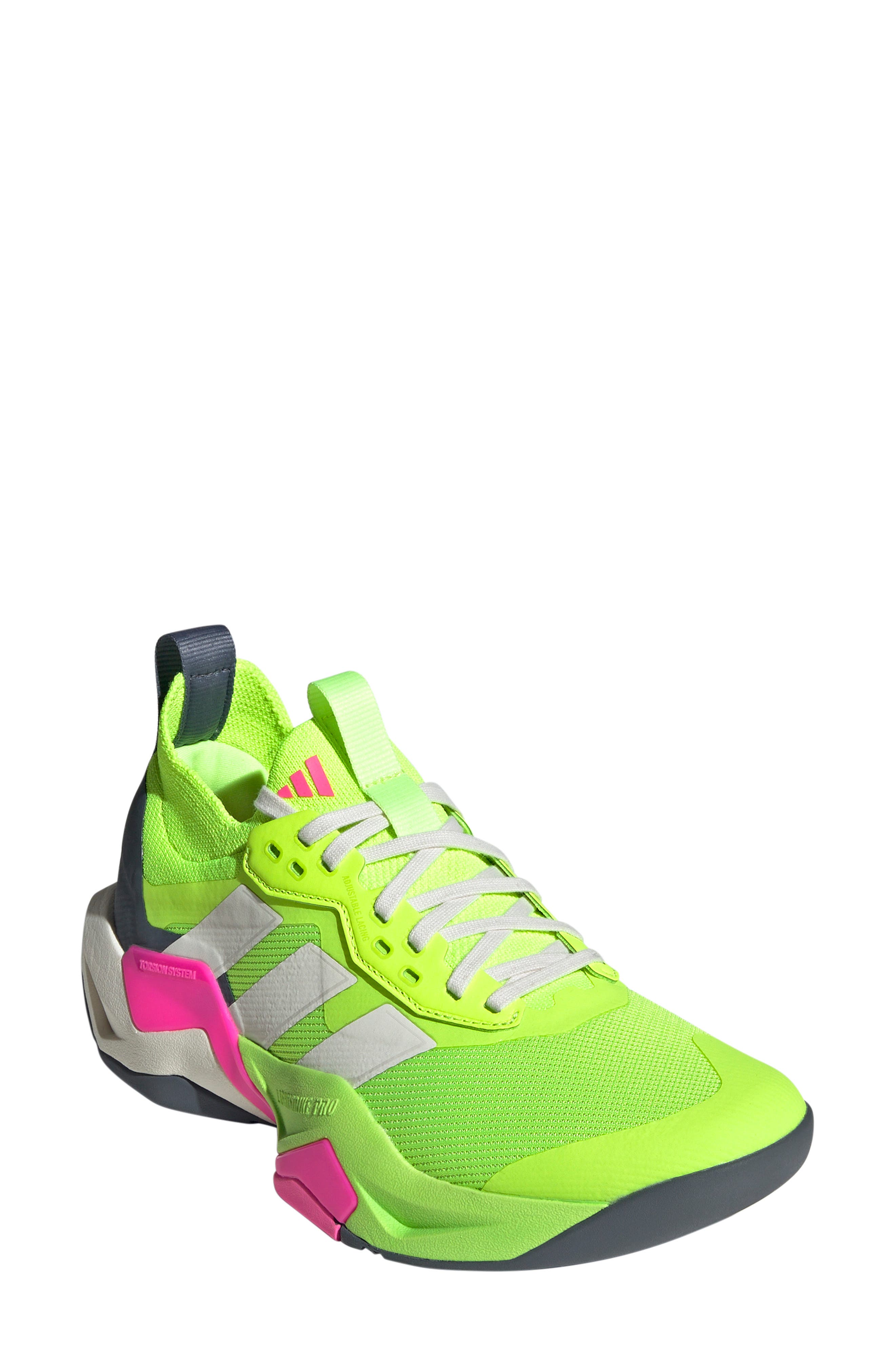 adidas Rapidmove Adv 2 HIIT Training Shoe, Main, color, Lemon/ Chalk White/Pink