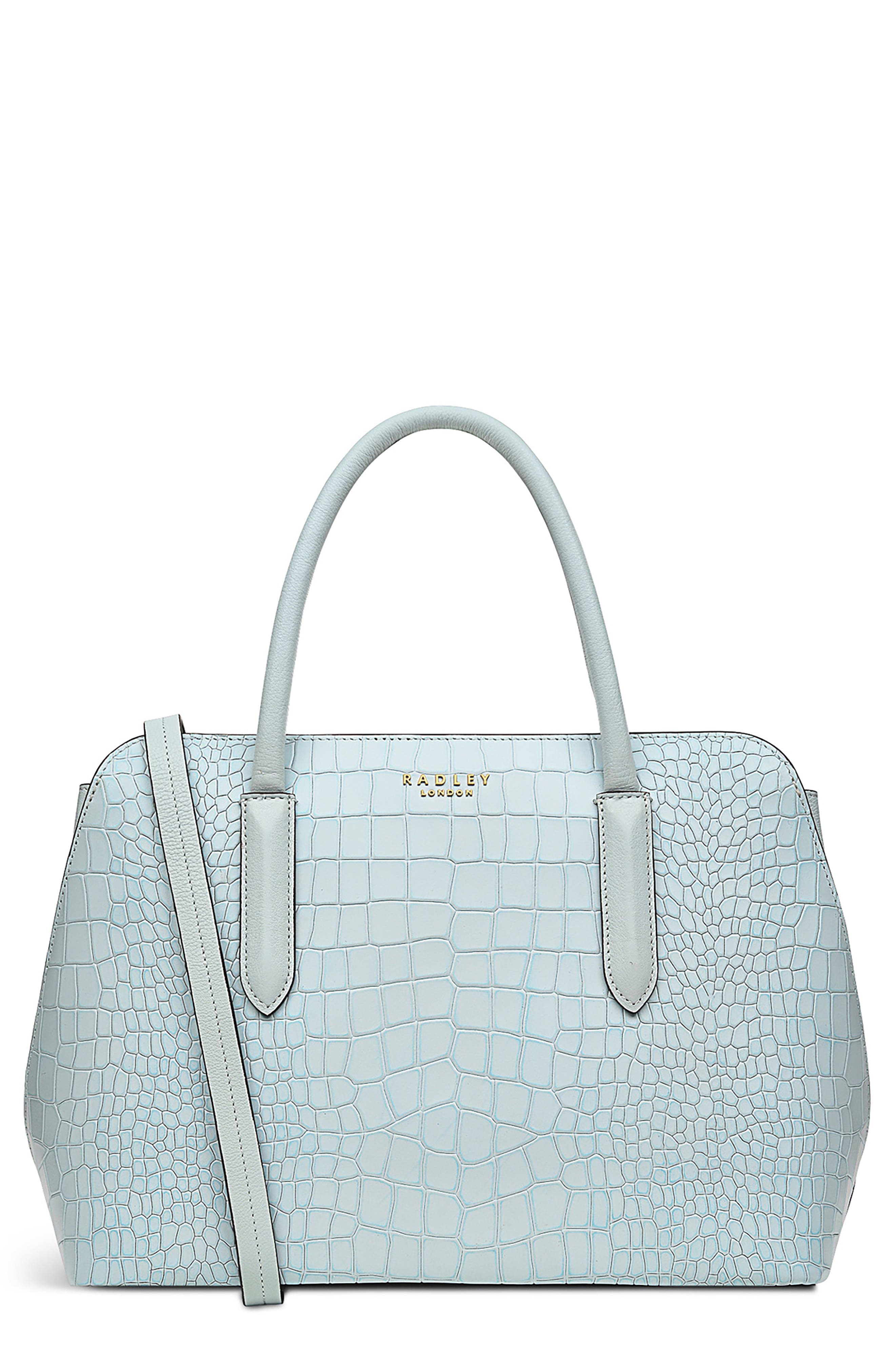 Radley Liverpool Street 2.0 Medium Croc Embossed Crossbody Bag, Main, color, 