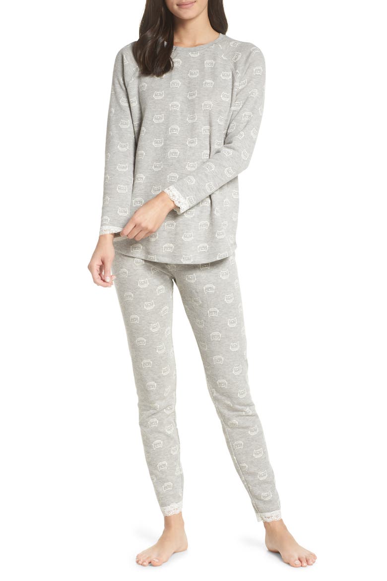 Thermal PJs (Nordstrom Exclusive), Main, color, GREY