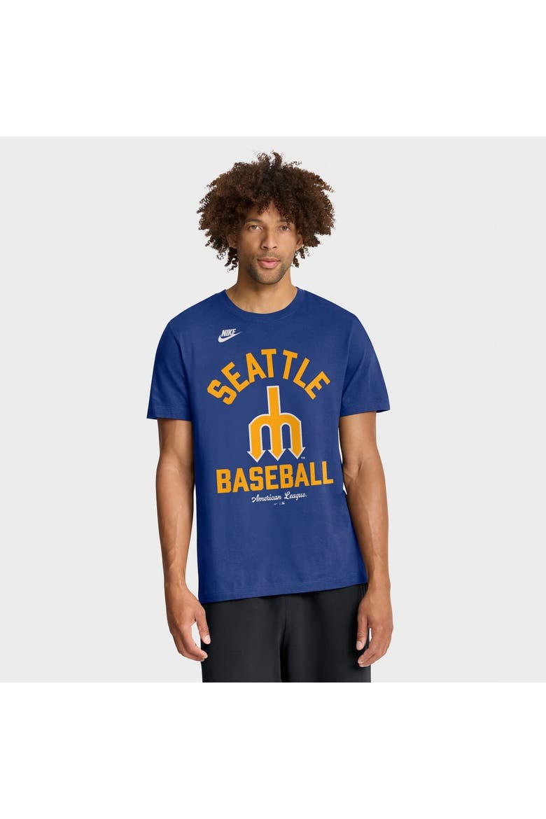 Men's Nike Royal Seattle Mariners Cooperstown Collection T-Shirt, Main, color, Royal