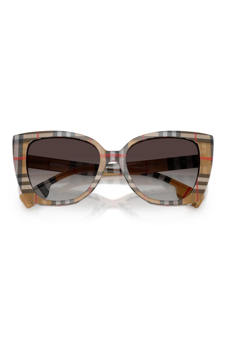 Meryl 54mm Gradient Cat Eye Sunglasses, Alternate, color, VINTAGE CHECK / GREY GRADIENT