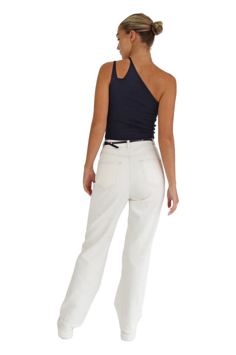 Symphony Double Strap Knit Crop, Alternate, color, Navy
