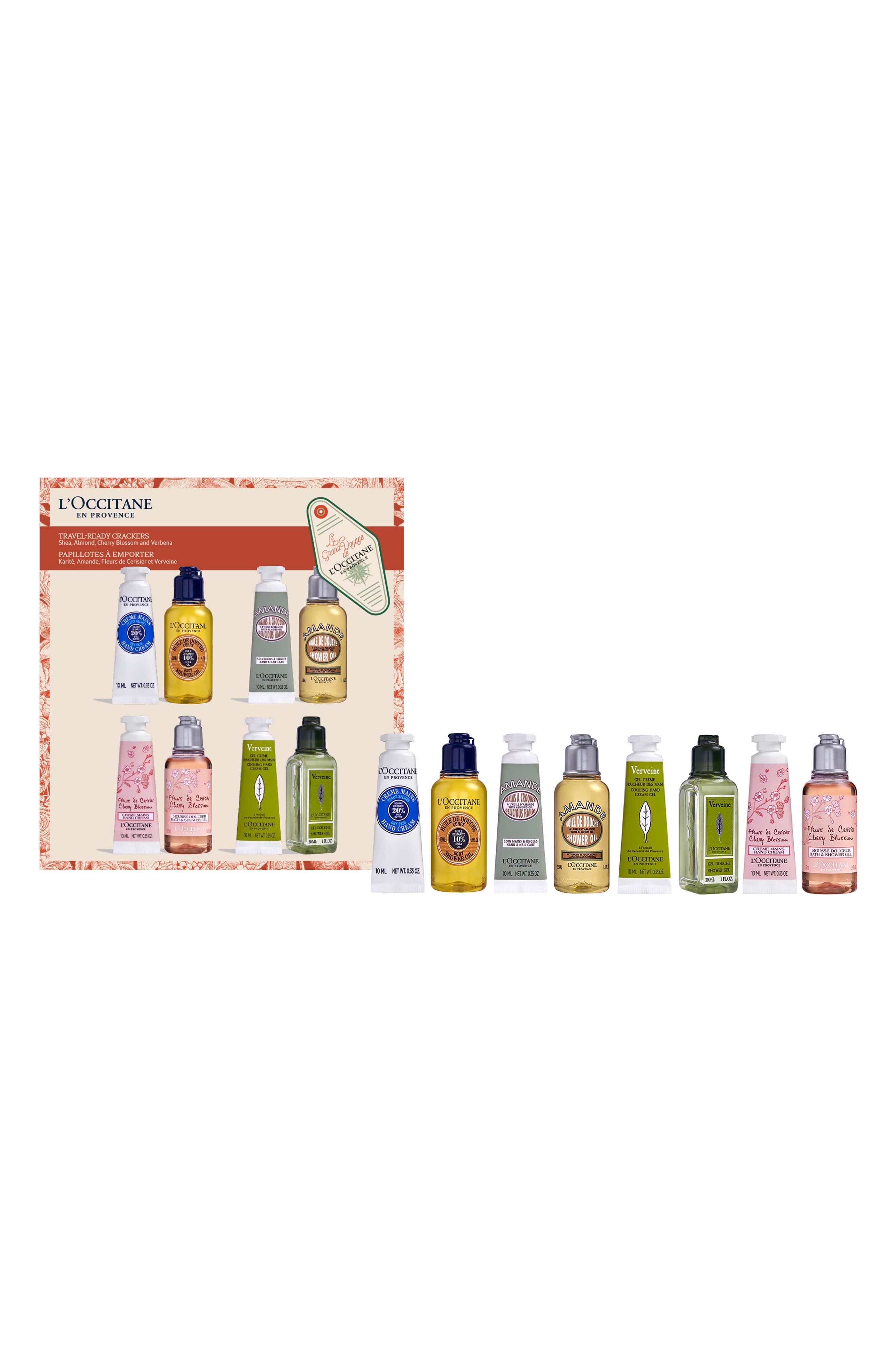 L'Occitane Travel-Ready Essentials to Nourish Hands & Body Set (Limited Edition) $30 Value 