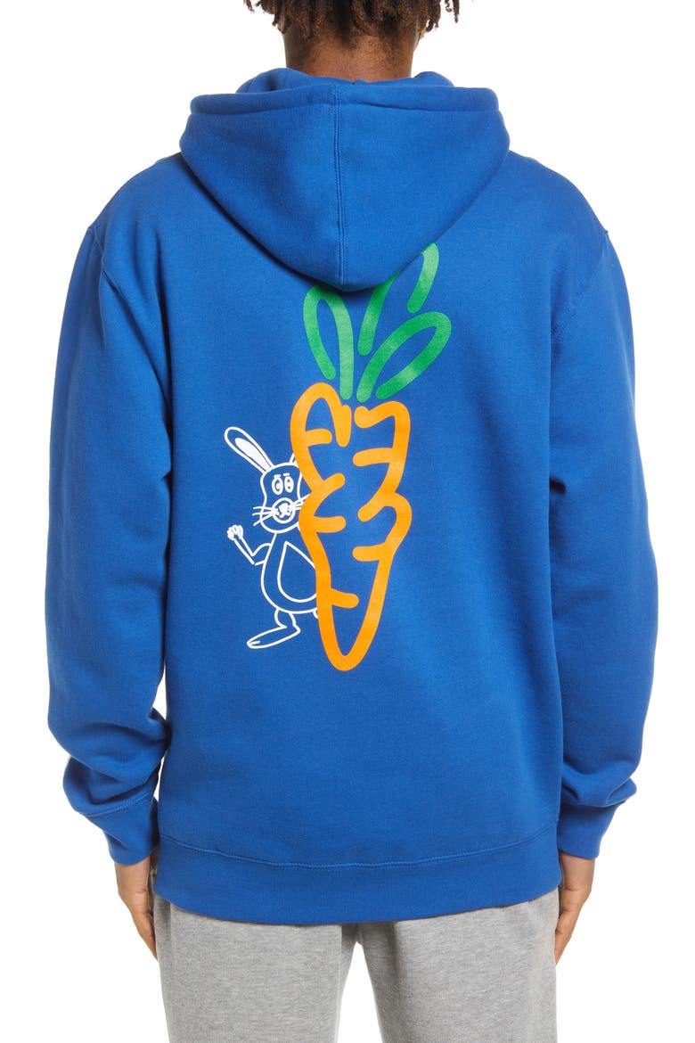 Vee Friends Cotton Hoodie, Alternate, color, ROYAL