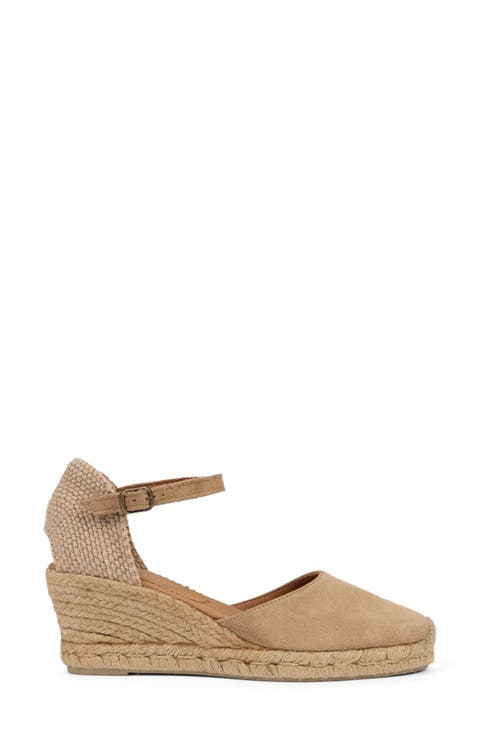 Ankle Strap Espadrille Platform Wedge Pump (Women)