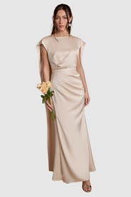 Coast Satin Tie Back Maxi Dress