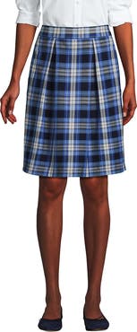 Lands' End School Uniform Plaid Skort Top of Knee