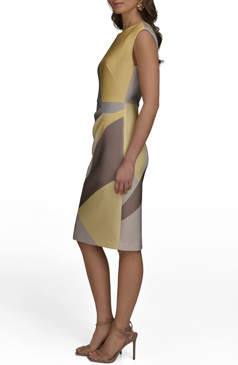 Donna Karan New York Pleated Sheath Dress, Alternate, color, 